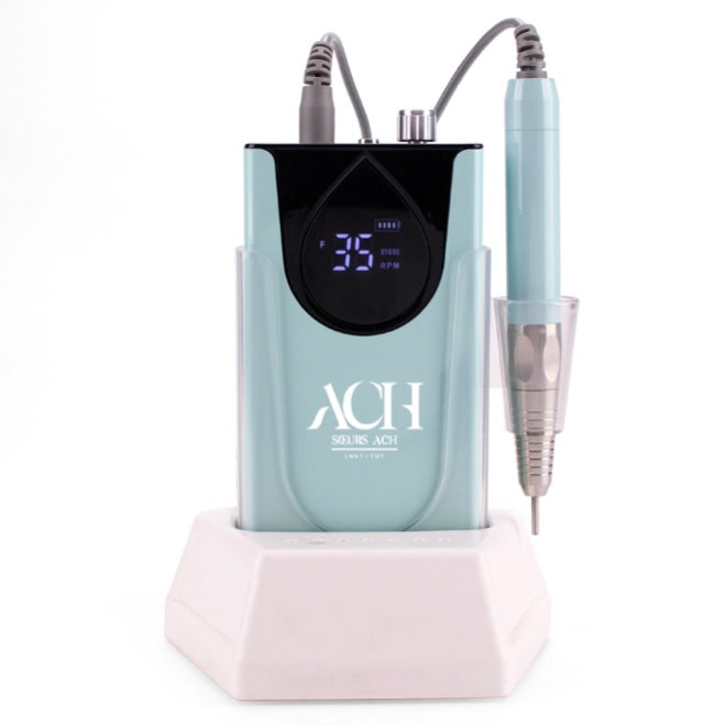 Ponceuse avec socle rechargeable Bleu
