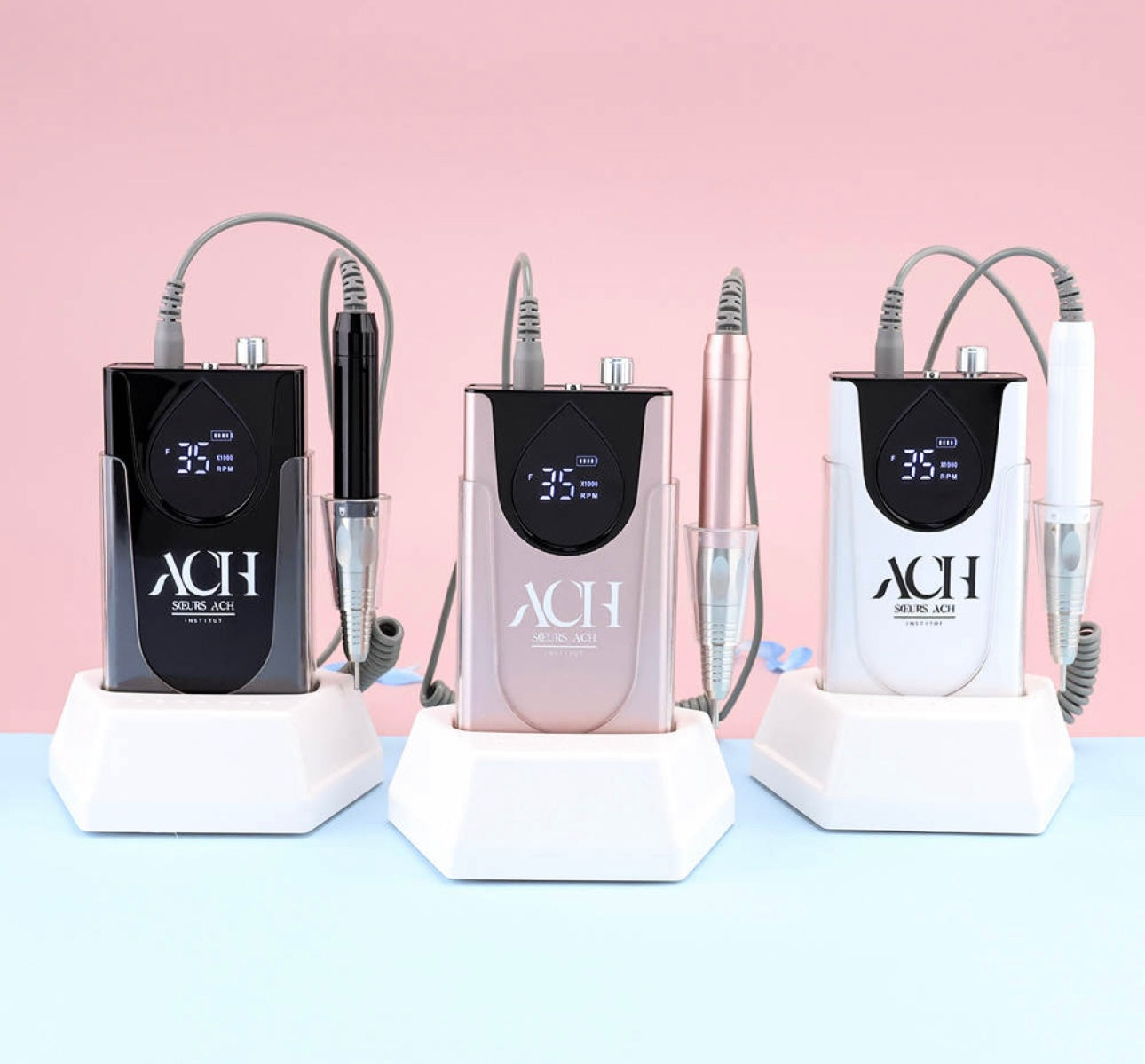Ponceuse avec socle rechargeable Rose ( disponible en pré commande 16/03)